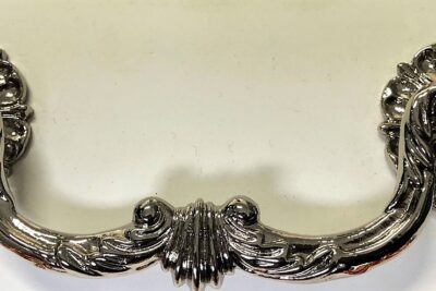 Electroplating – high-gloss nickel-patterned brass handle – export to France (for sale)